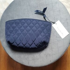 Vera Bradley Quilted Blue Cosmetic Pouch NWT